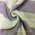 100% Double Cotton Gauze Yarn Dyed Stripe Textile